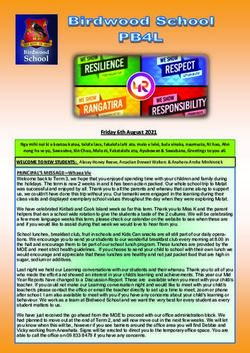 Friday 6th August 2021 - Birdwood School