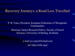 Recovery Journeys: a Road Less Travelled - Biram Oporavak