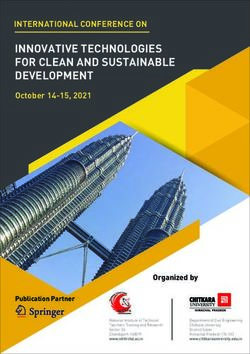 INNOVATIVE TECHNOLOGIES FOR CLEAN AND SUSTAINABLE DEVELOPMENT - NITTTR Chandigarh