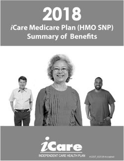 2018 iCare Medicare Plan (HMO SNP) - Summary of Benefits - Independent Care Health Plan