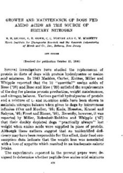 GROWTH AND MAINTENANCE OF DOGS FED AMINO ACIDS AS THE SOURCE OF DIETARY NITROGEN