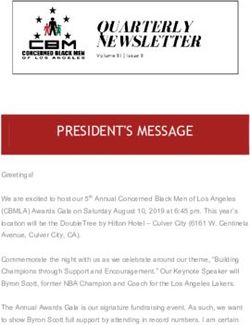 PRESIDENT'S MESSAGE - Concerned Black Men of Los Angeles