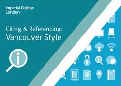 Vancouver Style Citing & Referencing