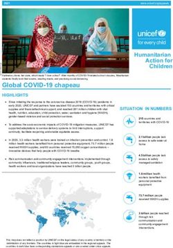 Global COVID-19 chapeau - Unicef