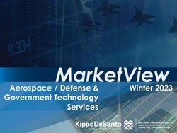 AEROSPACE / DEFENSE & GOVERNMENT TECHNOLOGY SERVICES WINTER 2023 - MARKETVIEW WINTER 2023