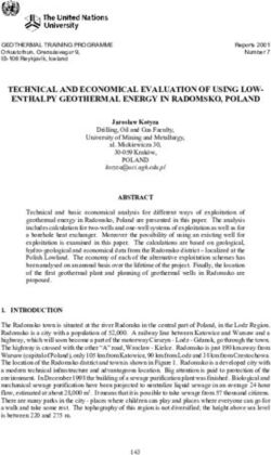 TECHNICAL AND ECONOMICAL EVALUATION OF USING LOW-ENTHALPY GEOTHERMAL ENERGY IN RADOMSKO, POLAND