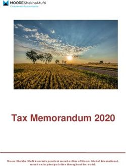 Tax Memorandum 2020 Moore Shekha Mufti is an independent member firm of Moore Global International, members in principal cities throughout the ...
