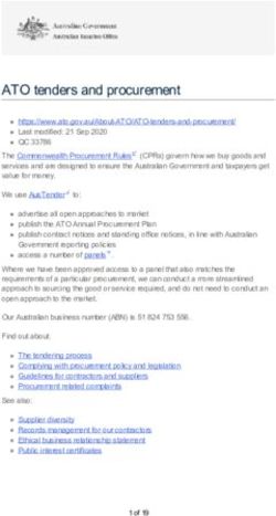 ATO tenders and procurement