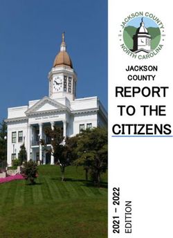REPORT TO THE CITIZENS - JACKSON COUNTY