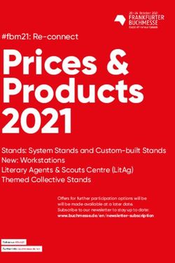 Prices & Products 2021 - Frankfurter Buchmesse