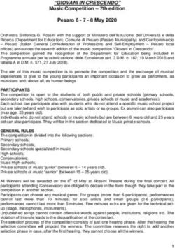 "GIOVANI IN CRESCENDO" - Music Competition - 7th edition Pesaro May 2020 - Orchestra ...