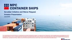 Scrubber Initiative and Waiver Request Investor Presentation