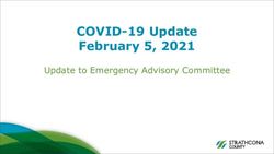 COVID-19 Update February 5, 2021 - Update to Emergency Advisory Committee
