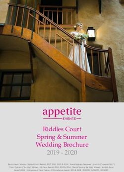 Riddles Court Spring & Summer Wedding Brochure 2019 2020