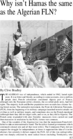 Why isn't Hamas the same as the Algerian FLN?