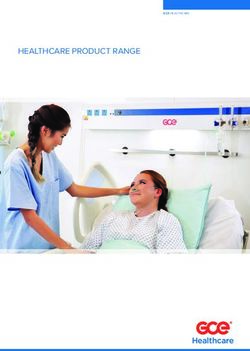 HEALTHCARE PRODUCT RANGE - GCE Group