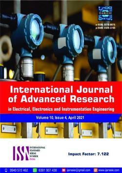 Volume 10, Issue 4, April 2021 - ijareeie