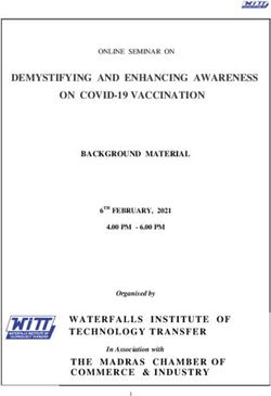 DEMYSTIFYING AND ENHANCING AWARENESS ON COVID-19 VACCINATION