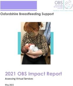 2021 OBS Impact Report - Assessing Virtual Services - Oxfordshire Breastfeeding Support