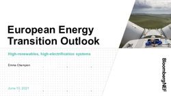 European Energy Transition Outlook - High-renewables, high-electrification systems - Energy Community