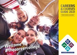 CAREERS & COURSES GUIDE 2021 - FOR SCHOOL LEAVERS - Cornwall College