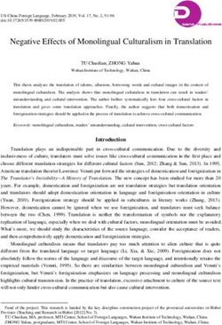 Negative Effects of Monolingual Culturalism in Translation