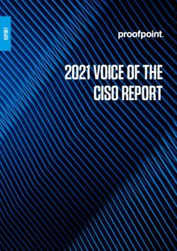 2021 VOICE OF THE CISO REPORT - Courthouse News Service