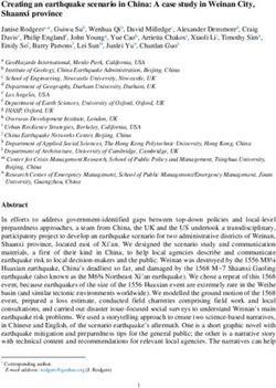 Creating an earthquake scenario in China: A case study in Weinan City, Shaanxi province - INASP