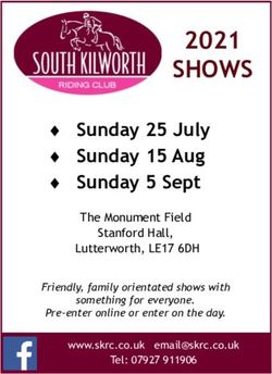 SHOWS 2021 - South Kilworth Riding Club