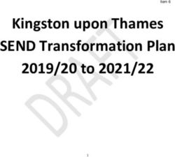 Kingston upon Thames SEND Transformation Plan 2019/20 to 2021/22