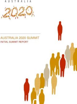 AUSTRALIA 2020 SUMMIT - INITIAL SUMMIT REPORT