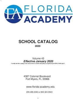 SCHOOL CATALOG 2020 Volume 43 - Florida Academy