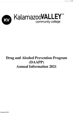 (DAAPP) Annual Information 202 1 - Drug and Alcohol Prevention Program - Kalamazoo Valley Community College