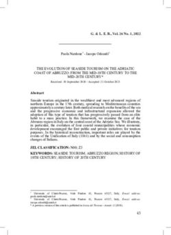 THE EVOLUTION OF SEASIDE TOURISM ON THE ADRIATIC COAST OF ABRUZZO: FROM THE MID-19TH CENTURY TO THE MID-20TH CENTURY