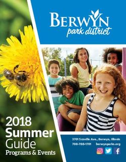 Summer Guide Programs & Events - the Berwyn Park District