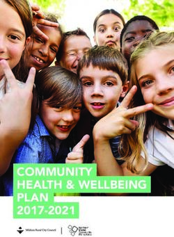 COMMUNITY HEALTH & WELLBEING PLAN 2017-2021