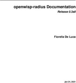 Openwisp-radius Documentation - Release 0.3a0 Fiorella De Luca