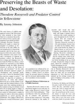 Preserving the Beasts of Waste and Desolation: National ...