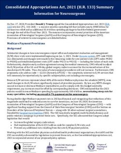 Consolidated Appropriations Act, 2021 (H.R. 133) Summary - American Association ...