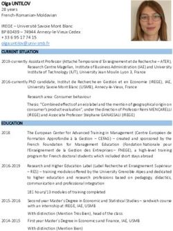Olga UNTILOV 28 years French-Romanian-Moldavian IREGE - Université Savoie Mont Blanc BP 80439 - 74944 Annecy-le-Vieux Cedex - Université ...