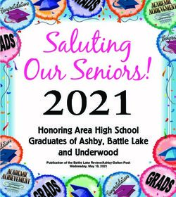 Saluting Our Seniors! - 2021 Honoring Area High School Graduates of Ashby, Battle Lake