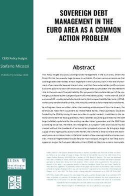 SOVEREIGN DEBT MANAGEMENT IN THE ACTION PROBLEM EURO AREA AS A COMMON - CEPS