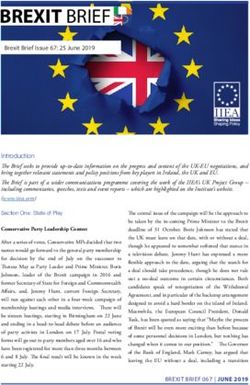 BREXIT BRIEF BREXIT - The Institute of International and European Affairs