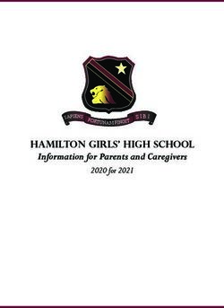 Hamilton Girls' High School Information for Parents and Caregivers - 2020 for 2021 - Hamilton Girls' High ...
