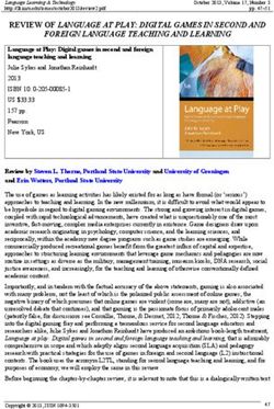 REVIEW OF LANGUAGE AT PLAY: DIGITAL GAMES IN SECOND