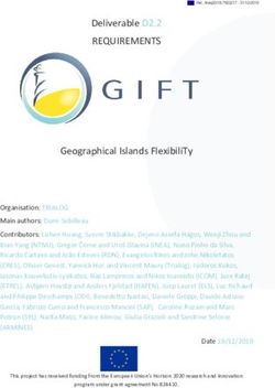 REQUIREMENTS Deliverable D2.2