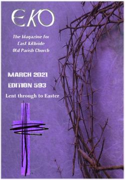 Lent through to Easter - MARCH 2021 EDITION 593 - East Kilbride Old Parish Church