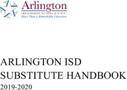ARLINGTON ISD SUBSTITUTE HANDBOOK 2019-2020