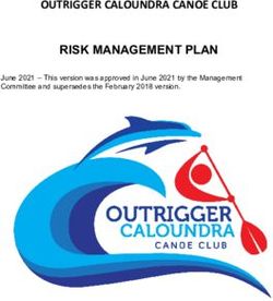 RISK MANAGEMENT PLAN OUTRIGGER CALOUNDRA CANOE CLUB - June 2021 - This version was approved in June 2021 by the Management Committee and ...