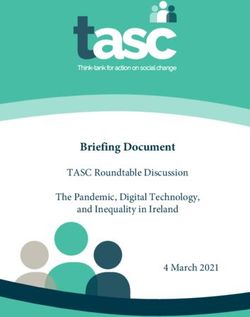 Briefing Document TASC Roundtable Discussion The Pandemic, Digital Technology, and Inequality in Ireland 4 March 2021